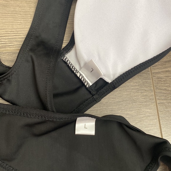 Brand new black two piece bikini! Size large - Picture 6 of 6